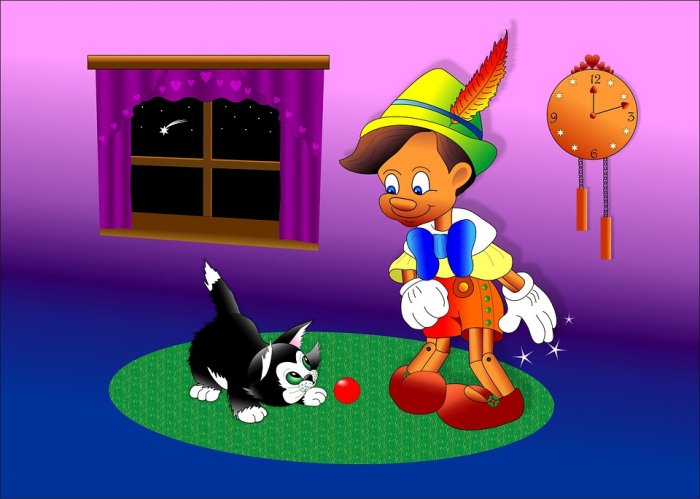 Pinocchio Figaro Walt Disney Cartoon Character